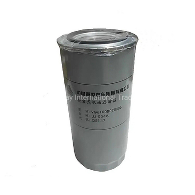 السوق الرئيسية جنوب آسيا Vg61000070005 فلتر زيت شاحنة القمامة لشركة Cnhtc Sino HOWO 371HP