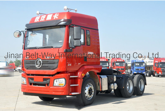 تنافسية Shacman مستعملة 6 * 4 375HP F3000 Shacman رأس شاحنة بقدرة حمولة 21-30t
