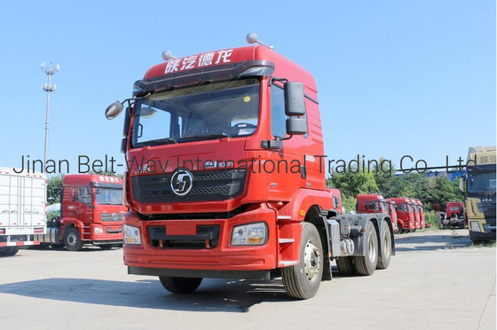 تنافسية Shacman مستعملة 6 * 4 375HP F3000 Shacman رأس شاحنة بقدرة حمولة 21-30t