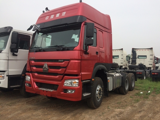 المدفوعات الآمنة سينوتروك هوو 6X4 شاحنة جرار 371HP / 420HP شاحنات صينية ثقيلة