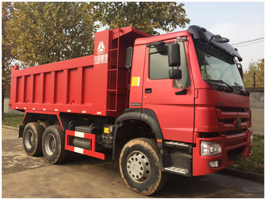 25 طن Sinotruk HOWO شاحنة القمامة مع 5800 * 2300 * 1500 الأبعاد وقدرة المحرك&gt; 8L