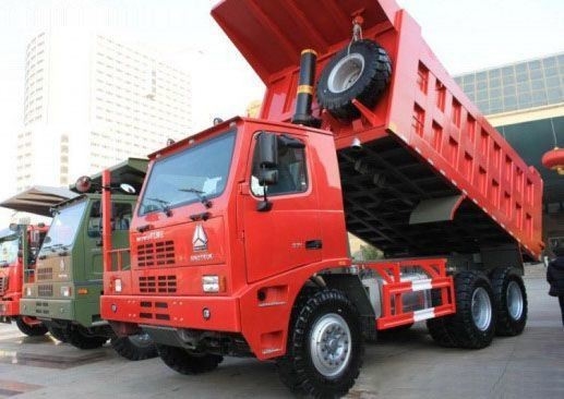 70 طن ZZ5707S3640AJ HOWO شاحنة التفريغ التعدينية مع نوع ناقل نقل يدوي