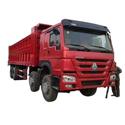 اليد الثانية سينو سينوتروك HOWO 6X4 A7 8X4 شاحنة قمامة مع ناقل نقل يدوي