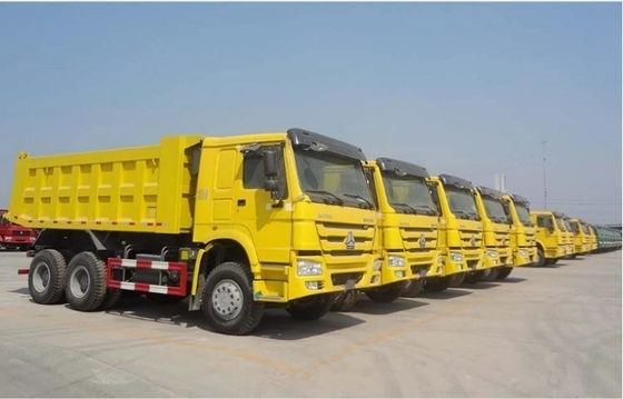 سينوتروك HOWO 30 طن-50 طن 8X4 6X4 10 عجلات مستخدمة المنسدس المنسدس الخلفي المنسدس
