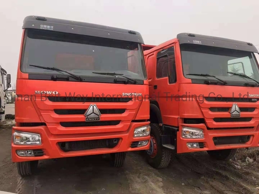 351-450 حصان HOWO 6X4 16 20 متر مكعب 10 شاحنة عجلات مع تصميم إطارات بدون أنابيب