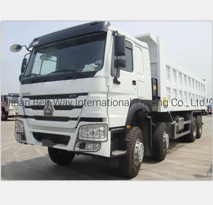 يد ثانية 7.3m HOWO ديزل شاحنة 8 * 4 371HP في وقت التسليم المتوقع