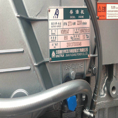 محرك الديزل السريع 9.726L سينوتروك Wd615.47 لبيع شاحنة HOWO