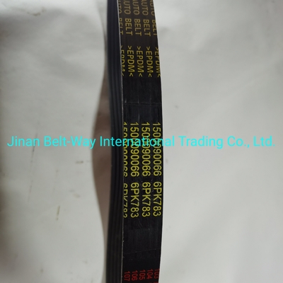 أجزاء نظام القيادة العجلة سينوتروك HOWO شاحنة مروحة حزام 6pk783 Vg1500090066 في الأسود