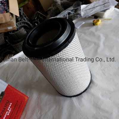 100٪ اختبار شاحنة عادية قطع غيار فلتر الهواء K2841PU للشاحنة Sinotruk HOWO